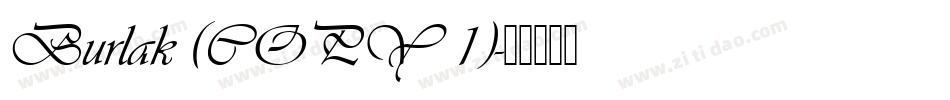 Burlak (COPY 1)字体转换